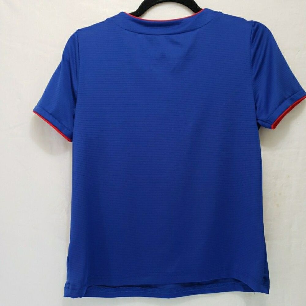 Chicago Cubs Womens Small S Blue Tx3 Cool V-Neck Jersey Style Shirt MLB Baseball - Picture 4 of 7